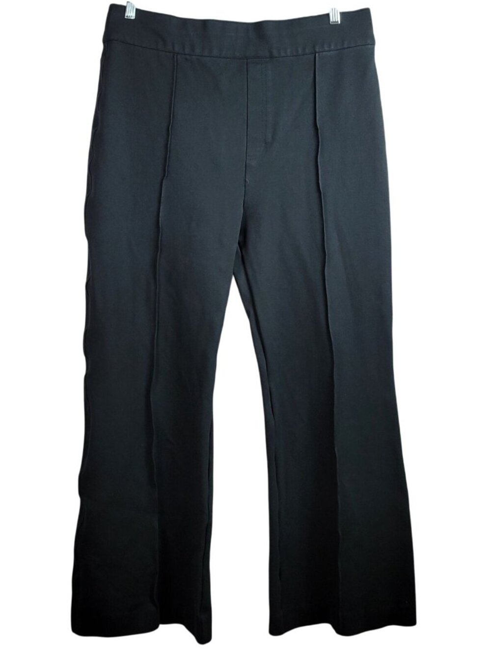 Spanx SuperSmooth Perfect Fit Ponte Flare Pant Black 2x Petite Front Seam 20252Q
